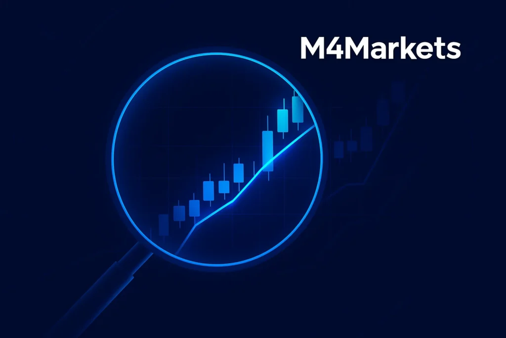 상승-추세를-명확하게-강조하는-네온-하이라이트가-있는-확대된-차트-섹션