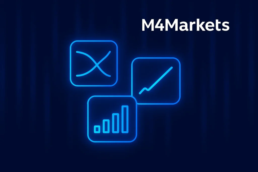 네온-블루-악센트로-강조된-단순화된-기술-지표-아이콘이-있는-추상-디지털-이미지