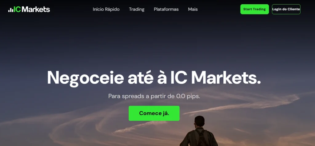 IC Markets broker português: Ícone representando negociação ECN, spreads ultrabaixos e alta liquidez, ideal para scalpers.