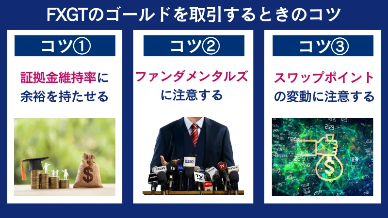 FXGTのゴールド取引のコツは証拠金維持率に余裕を持たせるなど