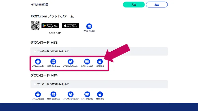 MT5アプリで取引を開始する