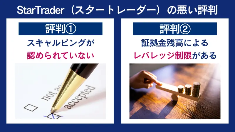 StarTrader（スタートレーダー）の悪い評判は、スキャルピングが認められていないなど